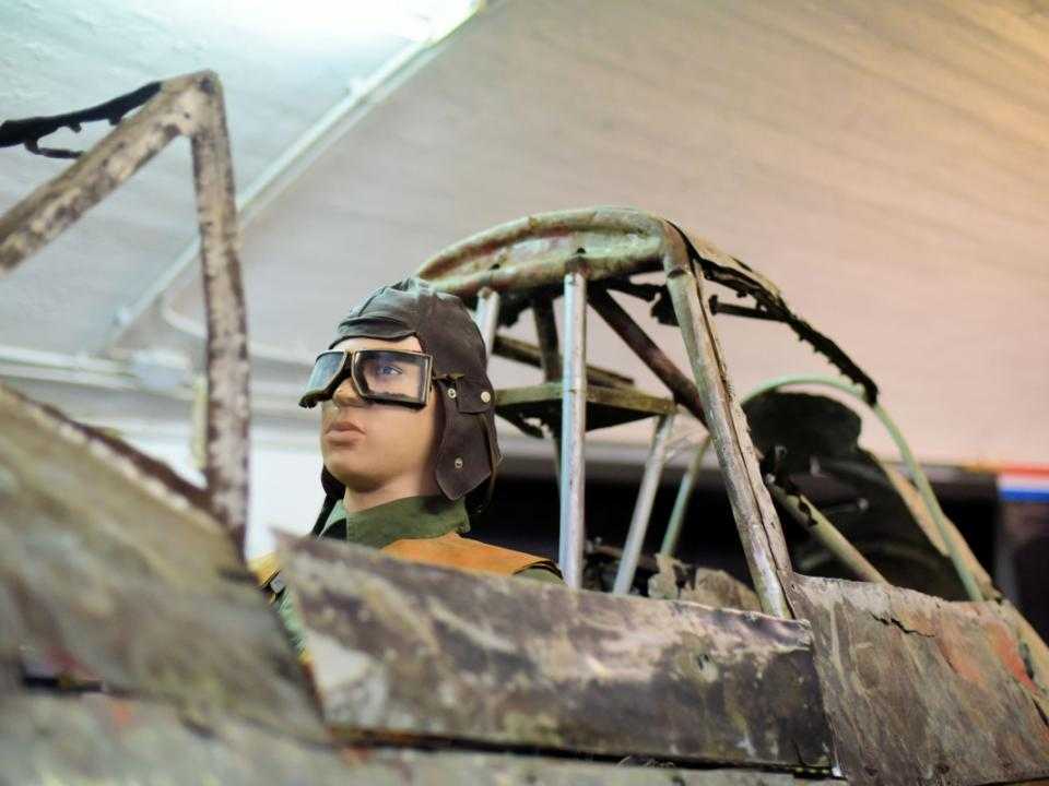 Cockpit van vliegtuig uit de 2e wereldoorlog